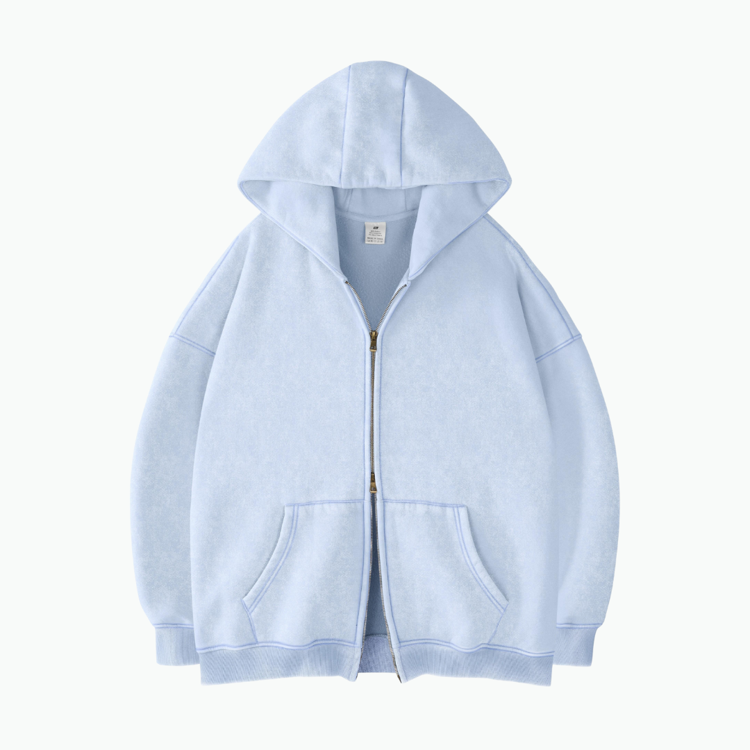 COLESICE ZIP WASH HOODIE - COLESICE STORE