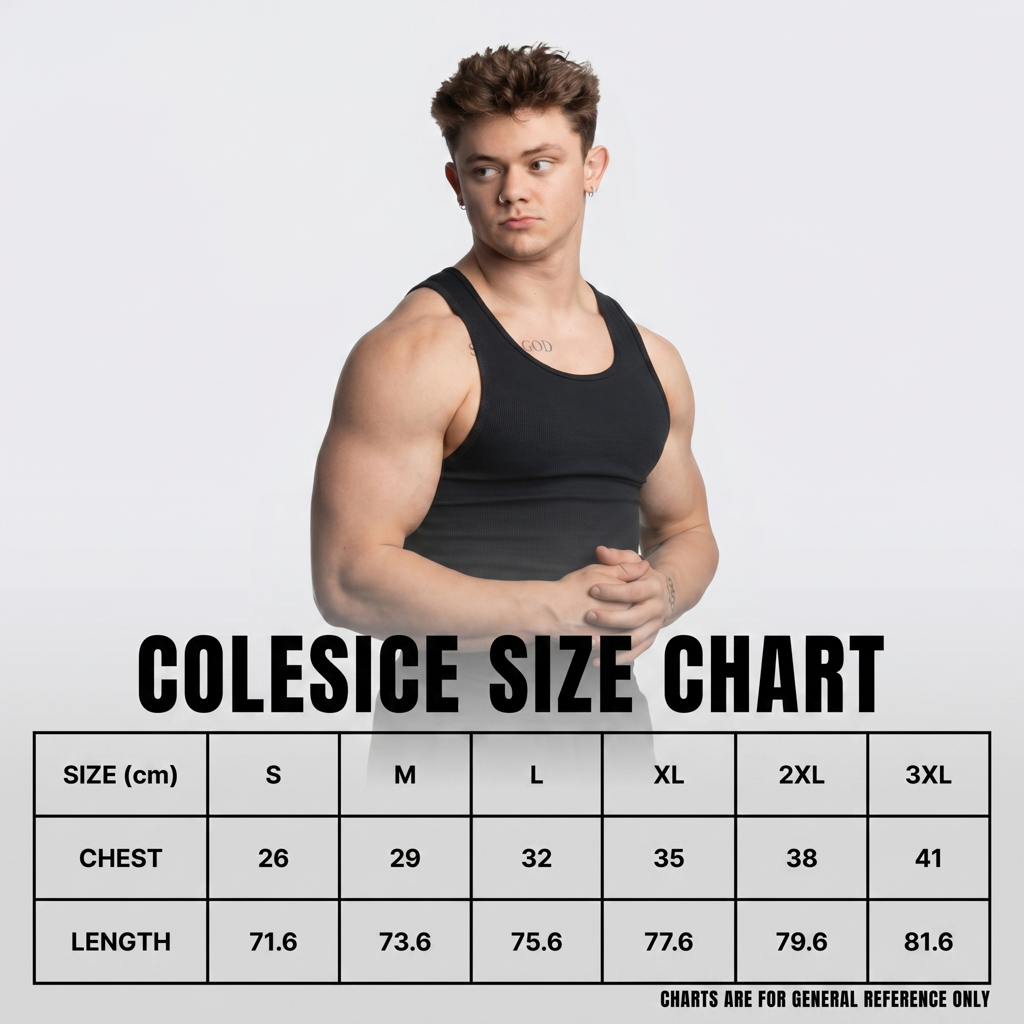 COLESICE SLIM FIT TANK TOP 3-PACK